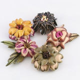 GRAYSON E LEATHER FLOWERS