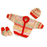 BABY CARDIGAN, HAT AND SOCKS