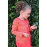 GIRL'S ONE BUTTON CARDIGAN