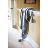 PICOT-EDGE MOHAIR THROW/AFGHAN