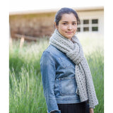 RIBBED LACE SCARF