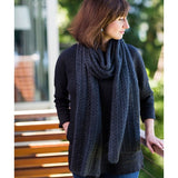 RIBBED LACE SCARF