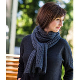 RIBBED LACE SCARF