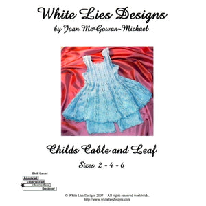 CHILD'S CABLE AND LEAF DRESS
