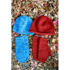BASIC HAT AND MITTEN SET FOR WOMEN