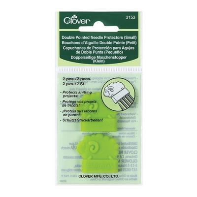 Knitting Needle Point Protectors & End Caps by Clover, 6 Pack