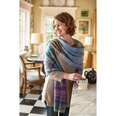 COLOR PLAY MOHAIR SCARF AND WRAP